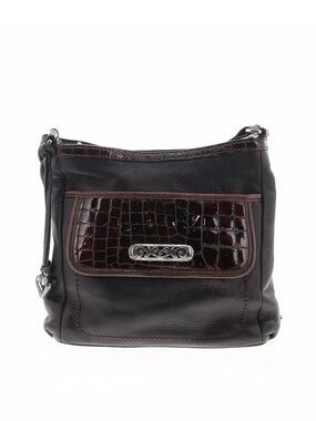 Brighton Leather Crossbody Bag in Dark Brown
